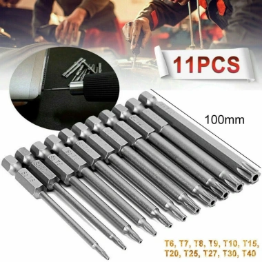 TAYO Bộ mũi vặn vít 6.35mm 50 chi tiết - Đầu hoa thị, 2 & 4 cạnh, giá 72.750 VND 7