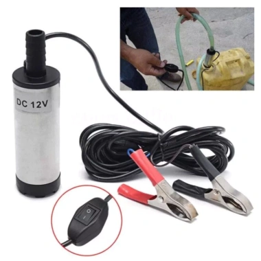 TAYO Bơm điện chìm 12V/24V DC vỏ hợp kim nhôm, 30L/phút, bơm dầu diesel, nhiên liệu - Giá chỉ 50.000đ 5