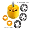 TAYO Đầu tạo ren ống lắp máy khoan Mẫu Mới - Dụng cụ ren ống nước 1/2‑3/4 inch, giá chỉ 35.510₫ 3