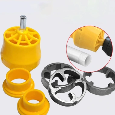 TAYO Đầu tạo ren ống lắp máy khoan Mẫu Mới - Dụng cụ ren ống nước 1/2‑3/4 inch, giá chỉ 35.510₫ 6