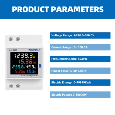TAYO Đồng Hồ Đo Điện Áp D52-2.066 AC 110V/220V/380V 100A - Giá chỉ 190.000₫ 5