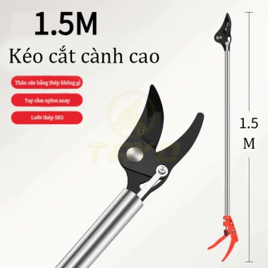 TAYO Kéo Cắt Cành Trên Cao 1.5m Kim Nhôm - Cắt Cành & Hái Quả, Giá 125.130 VND TAYO Kéo Cắt Cành Trên Cao 1.5m Kim Nhôm - Cắt Cành & Hái Quả, Giá 125.130 VND