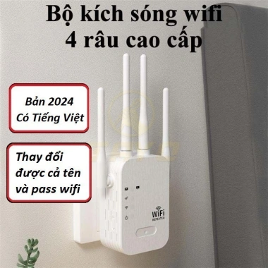 TAYO Kích sóng Wifi 4 râu 300Mbps – Mở rộng phủ sóng, tăng tốc, phát Wifi từ dây