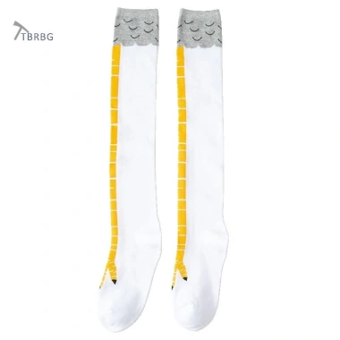 Tbsbg Chân Gà Nữ Đầu Gối Dài Cotton 3D In Hoạt Hình Ngộ Nghĩnh Móng Vuốt Đùi Tất Cao Cấp Giá 42.958 VND 8