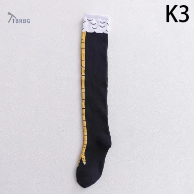 Tbsbg Chân Gà Nữ Đầu Gối Dài Cotton 3D In Hoạt Hình Ngộ Nghĩnh Móng Vuốt Đùi Tất Cao Cấp Giá 42.958 VND 9