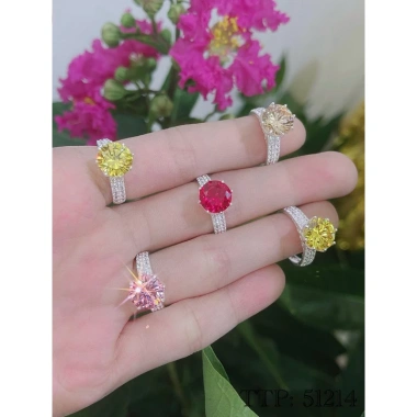 TC2 Dọn kho - Nhẫn nữ Bạc thật Thiên Cát, bộ 30 chiếc, giá ưu đãi 700k