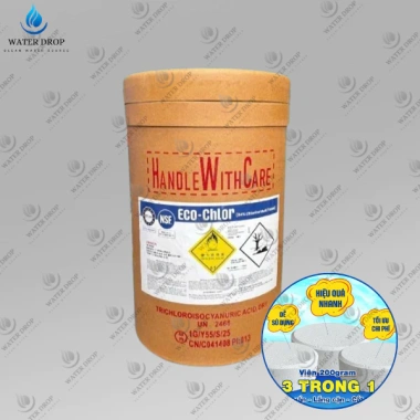 TCCA viên 200g Eco Chlor 84% - Thùng 50kg, giảm giá 20% chỉ 3,4 triệu