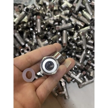 Tê 2 ren ngoài 1 đầu inox - Chia nước bồn cầu, vòi xịt vệ sinh, kèm doong cao su, giá ưu đãi 20.500₫