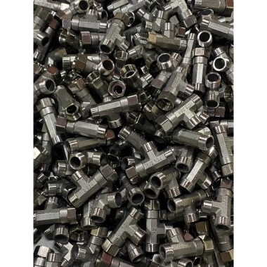 Tê 2 ren ngoài 1 đầu inox giá sỉ 21.5k tê chia nước bồn cầu, vòi xịt, tặng cao su