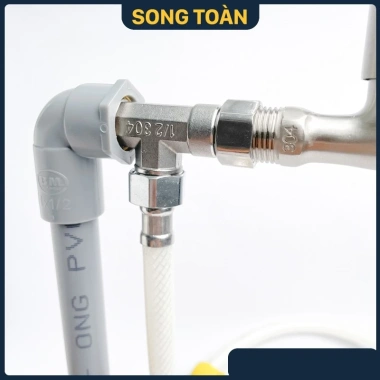 Tê Cầu Chia Nước Nhà Tắm 2 Ngã Phi 21mm Đồng Inox 304 - Giá Ưu Đãi 41.020₫