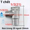 Tê cầu đai liền xiết ren G 1/2 21 dài chia nước cho bồn cầu và lavabo inox giá ưu đãi 24.610₫ 3