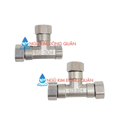 Tê cầu đai liền xiết ren G 1/2 21 dài chia nước cho bồn cầu và lavabo inox giá ưu đãi 24.610₫ 9