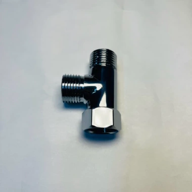 Tê Cầu T chia nước cho bồn cầu và vòi xịt - Đồng thau mạ crom, giảm còn 73.228 VND