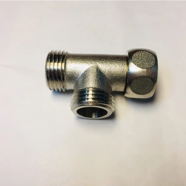 Tê Cầu T chia nước cho bồn cầu và vòi xịt - Đồng thau mạ crom, giảm còn 73.228 VND