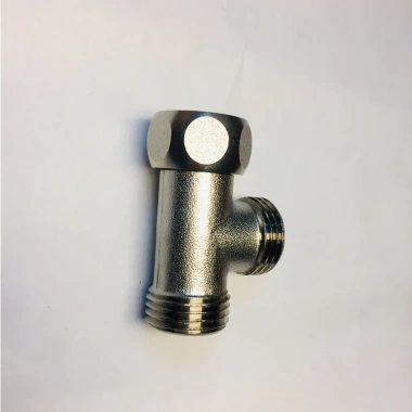 Tê Cầu T chia nước cho bồn cầu và vòi xịt - Đồng thau mạ crom, giảm còn 73.228 VND