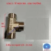 Tê chia 3 đầu ren ngoài 1/2 - 21mm, tê nối, t đúc giảm áp, hàng đẹp giá rẻ 18.000đ 8