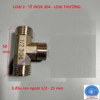 Tê chia 3 đầu ren ngoài 1/2 - 21mm, tê nối, t đúc giảm áp, hàng đẹp giá rẻ 18.000đ 8 Tê chia 3 đầu ren ngoài 1/2 - 21mm, tê nối, t đúc giảm áp, hàng đẹp giá rẻ 18.000đ 8