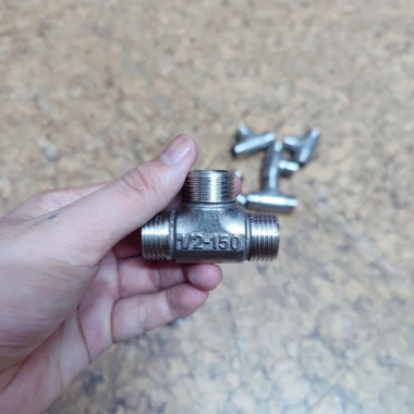 Tê ren ngoài inox phi 21 (15) - Lắp bệt, cân, lệch, giá sỉ 18.000 VNĐ 5