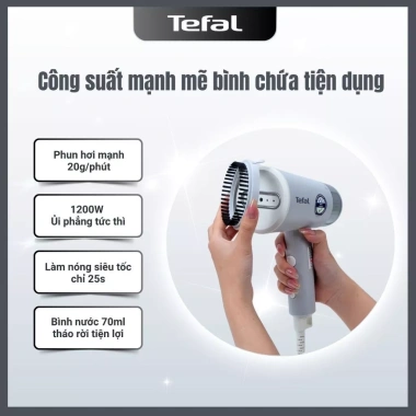 Tefal DT1.020E1 Bàn Ủi Hơi Nước Cầm Tay - Công Suất Mạnh, Giá 728.000₫ Giảm Giá 5