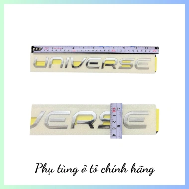 Tem chữ Universe dán đầu và đuôi xe Mobis mẫu cũ mới, chất lượng xịn, giảm còn 300.000đ 7