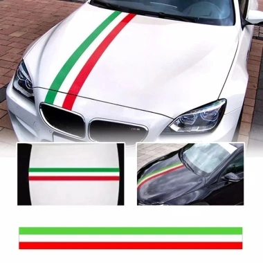 Tem cờ ITALI PHAP ĐỨC decal sọc 3 màu - Trang trí xe con giá ưu đãi 23.750đ 2