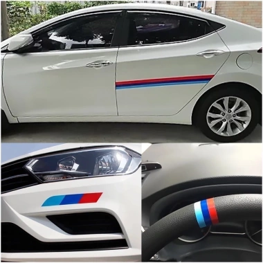 Tem cờ ITALI PHAP ĐỨC decal sọc 3 màu - Trang trí xe con giá ưu đãi 23.750đ 3