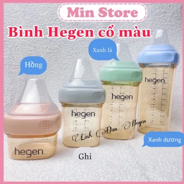 Tem Công Ty Bình Sữa Hegen 150-330ml - Màu Hồng Xanh Tím - An toàn, Giá 540k 7