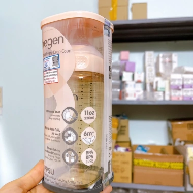 Tem Công Ty Bình Sữa Hegen 150-330ml - Màu Hồng Xanh Tím - An toàn, Giá 540k 8