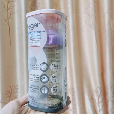 Tem Công Ty Bình Sữa Hegen 150-330ml - Màu Hồng Xanh Tím - An toàn, Giá 540k 10