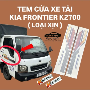 Tem cửa xe tải Kia Frontier K2.700 - Giá 245.000đ, bền, lắp nhanh, giảm tiếng ồn