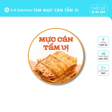Tem Dán 50 miếng - Nhãn Khô Bò & Gà, In Sẵn Sáng Đẹp, Keo 2.023 Giá Tốt 38.000đ 9