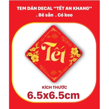 Tem Dán Decal Chữ Tết Nhiều Kích Thước - Trang Trí Sản Phẩm Tết In Song Phước Giá Ưu Đãi 13.800₫