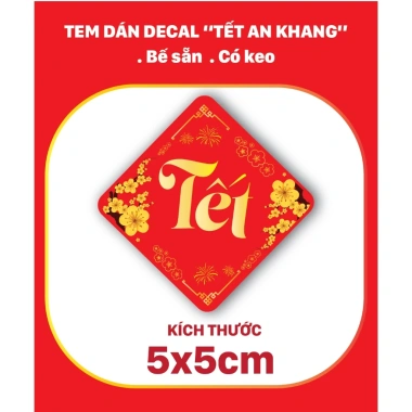 Tem Dán Decal Chữ Tết Nhiều Kích Thước - Trang Trí Sản Phẩm Tết In Song Phước Giá Ưu Đãi 13.800₫