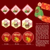 Tem dán hộp quà Tết - Sticker Tết đa dạng dưa hấu, bánh chưng, nhãn mứt, hạt, giá 19.500₫