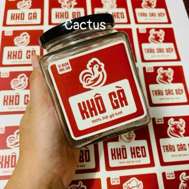Tem dán khô gà, bò, heo Bộ tem Tết, chúc mừng Năm Mới, giá 25.000đ 3