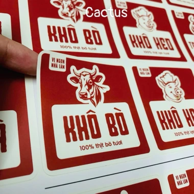 Tem dán khô gà, bò, heo Bộ tem Tết, chúc mừng Năm Mới, giá 25.000đ 6