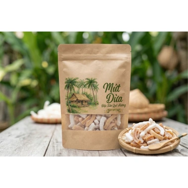 Tem dán mứt dừa Tết 50 miếng - Dán hộp, túi zip, nhận dạng thương hiệu, thiết kế theo yêu cầu, chỉ 15.600₫