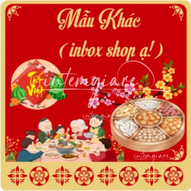 Tem Dán Mứt Tết Đa Dạng: Dừa, Macca, Điều, Hạnh Nhân – Giá 18.000 VNĐ