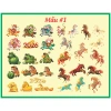 Tem Dán Sticker Tết 2.026 Nổi 3D - Chống Nước, Siêu Bền, Dán Chất Liệu, Giá 45k 2