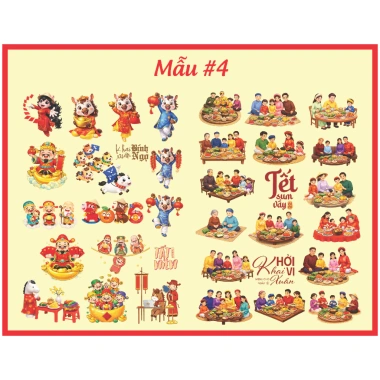 Tem Dán Sticker Tết 2.026 Nổi 3D - Chống Nước, Siêu Bền, Dán Chất Liệu, Giá 45k 5 Tem Dán Sticker Tết 2.026 Nổi 3D - Chống Nước, Siêu Bền, Dán Chất Liệu, Giá 45k 5