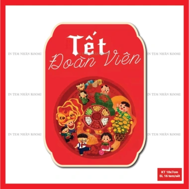 Tem dán Tết 2.024 - Tem chúc mừng năm mới, dán hộp PET, giảm còn 29.000₫ 7