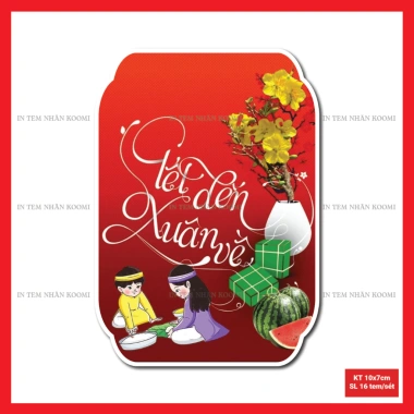 Tem dán Tết 2.024 - Tem chúc mừng năm mới, dán hộp PET, giảm còn 29.000₫ 10