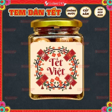 Tem Dán Tết An Khang Decal Hủ Thủy Tinh Chống Nước Chúc Mừng Năm Mới Giá 12.5k