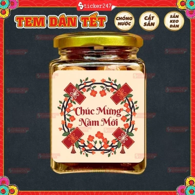 Tem Dán Tết An Khang Decal Hủ Thủy Tinh Chống Nước Chúc Mừng Năm Mới Giá 12.5k 8 Tem Dán Tết An Khang Decal Hủ Thủy Tinh Chống Nước Chúc Mừng Năm Mới Giá 12.5k 8