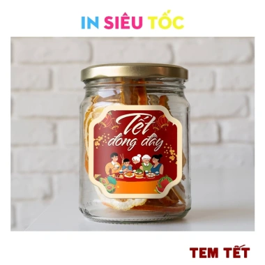 Tem dán Tết cắt sẵn 2.026 - Nhãn dán sum vầy, chúc mừng năm mới, chỉ 18.000đ