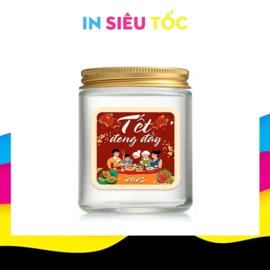 Tem dán Tết cắt sẵn 66x66mm 20 miếng - Nhãn chúc mừng Năm Mới giá 18.000đ 6