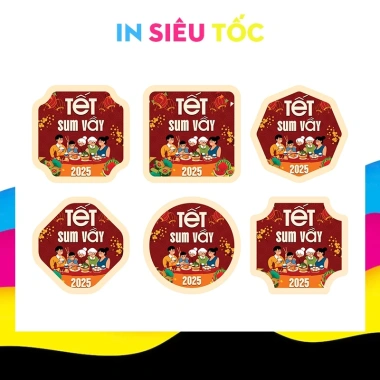 Tem dán Tết cắt sẵn 66x66mm 20 miếng - Nhãn chúc mừng Năm Mới giá 18.000đ 9