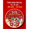 Tem Dán Tết Chúc Mừng Năm Mới Keo Sẵn Trang Trí Nhiều Kích Thước 13.800 VND 3