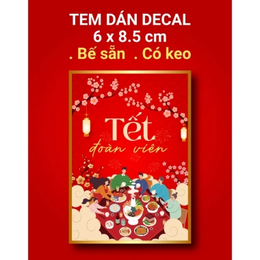 Tem Dán Tết Chúc Mừng Năm Mới Keo Sẵn Trang Trí Nhiều Kích Thước 13.800 VND 4 Tem Dán Tết Chúc Mừng Năm Mới Keo Sẵn Trang Trí Nhiều Kích Thước 13.800 VND 4