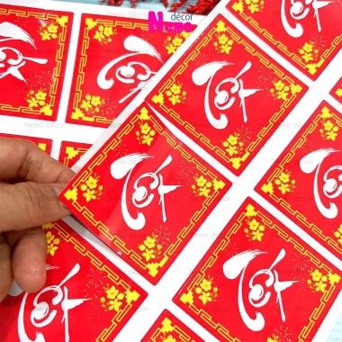 Tem Dán Tết Đa Dạng Hình Tròn Thoi Vuông - Trang Trí Hộp Quà, Bánh, Kẹo, Mứt - Giá Ưu Đãi 15.800₫ - Giá Gốc 19.276₫ 2